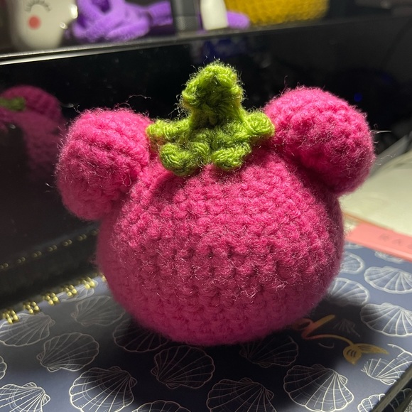 Kawaii Strawberry Frog Plushie - Picture 2 of 4